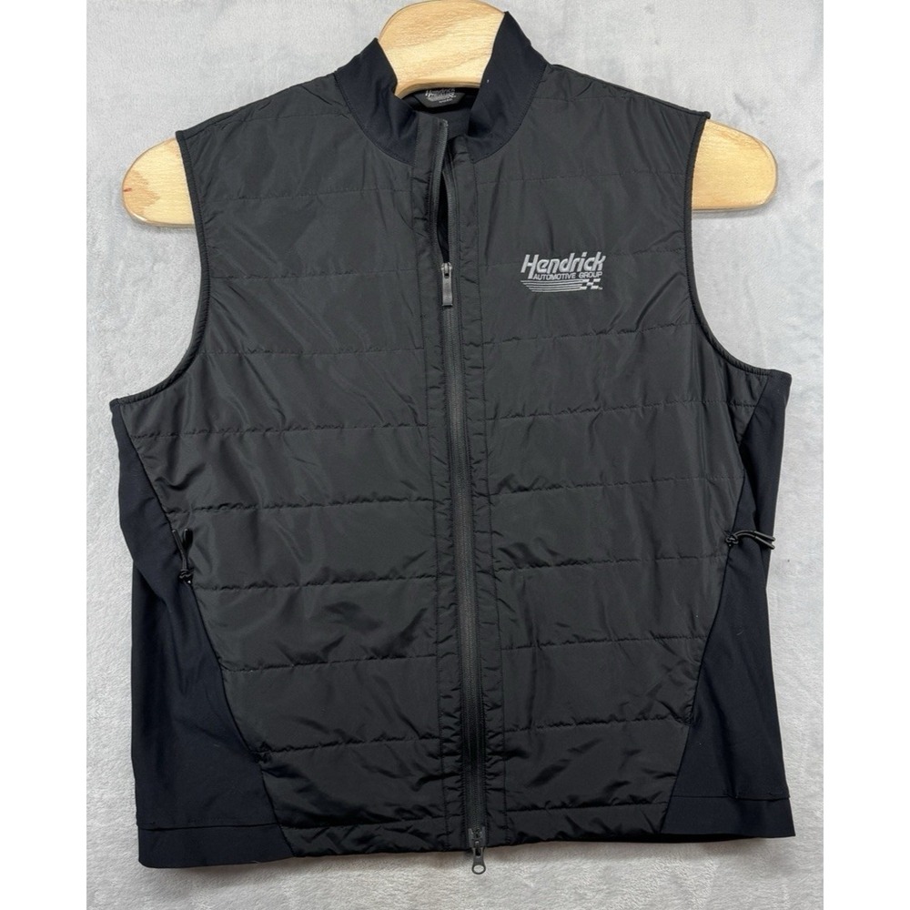 Oobe Polo Hendrick Collection Automotive‎ Group Black Quilted Vest Men's XL